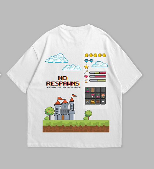 8 Bit Reality Heavyweight Oversized Tee